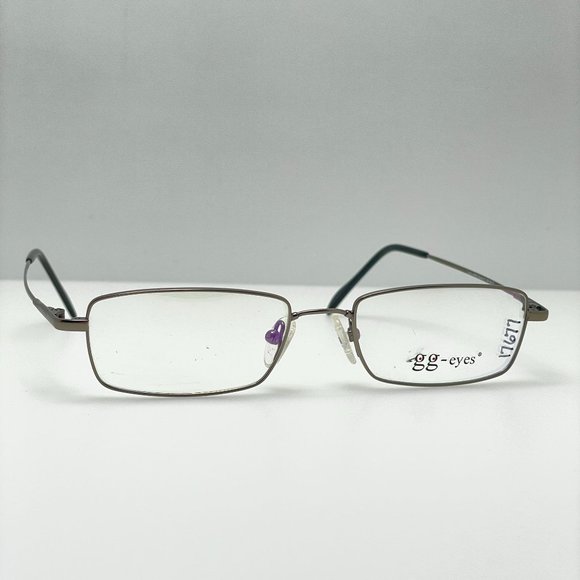 GG Eyes Eyeglasses Eye Glasses Frames Larry 51-18-140 Silver Avada - Picture 1 of 6